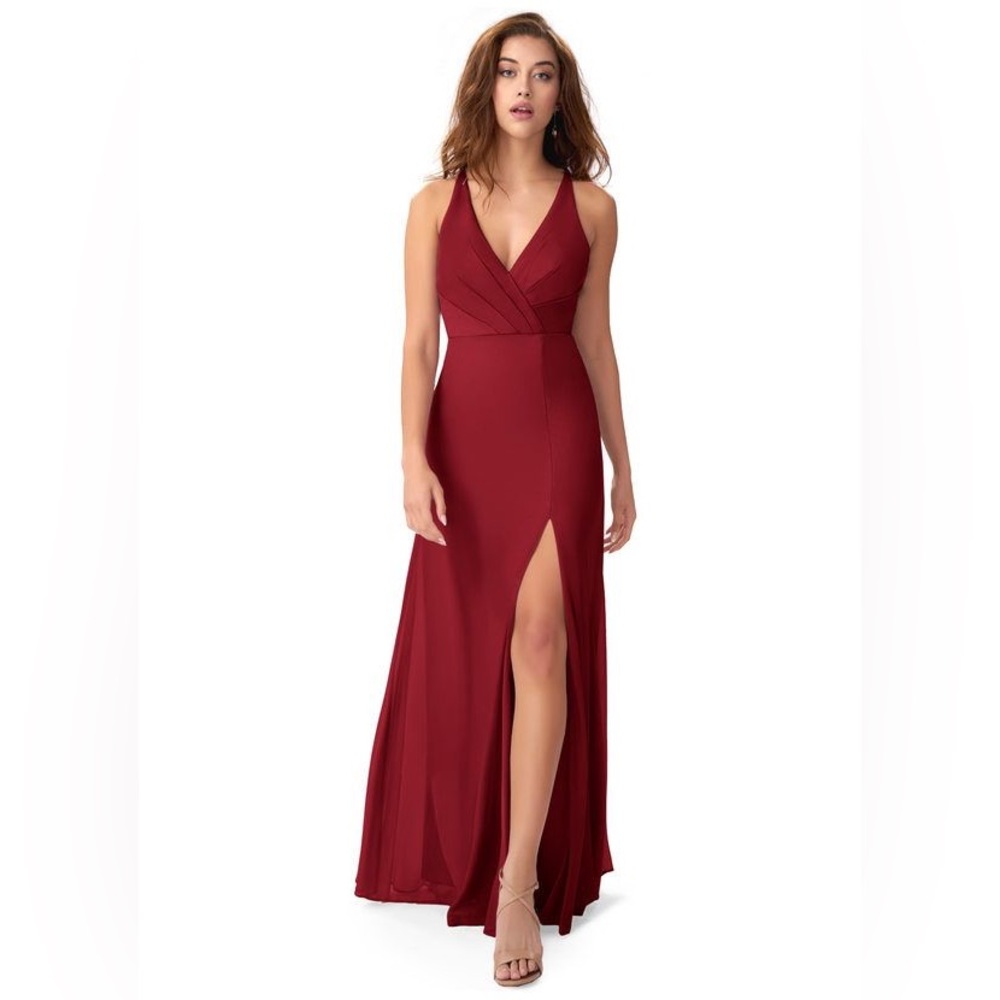 Azazie Skye In Burgundy